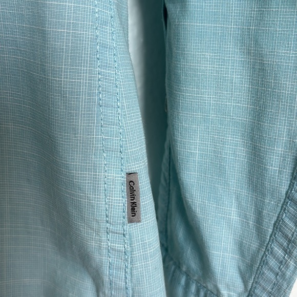 CALVIN KLEIN men's shirt, 100% cotton, slim fit, blue, long sleeve size S/P - Picture 5 of 9